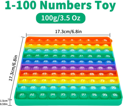 12x12 Multiplication Chart Games for Kids: Fun & Easy Learning! Press & Learn Multiplication Table Toy, STEM Math Skills Practice for Ages 4-12, Home & School Sensory Tool (US Certified Silicone)
