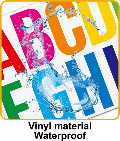 480 Pcs Waterproof 3" Vinyl Alphabet & Number Stickers - Self-Adhesive for Mailboxes, Windows, Doors, Signs, Vehicles & More, Black