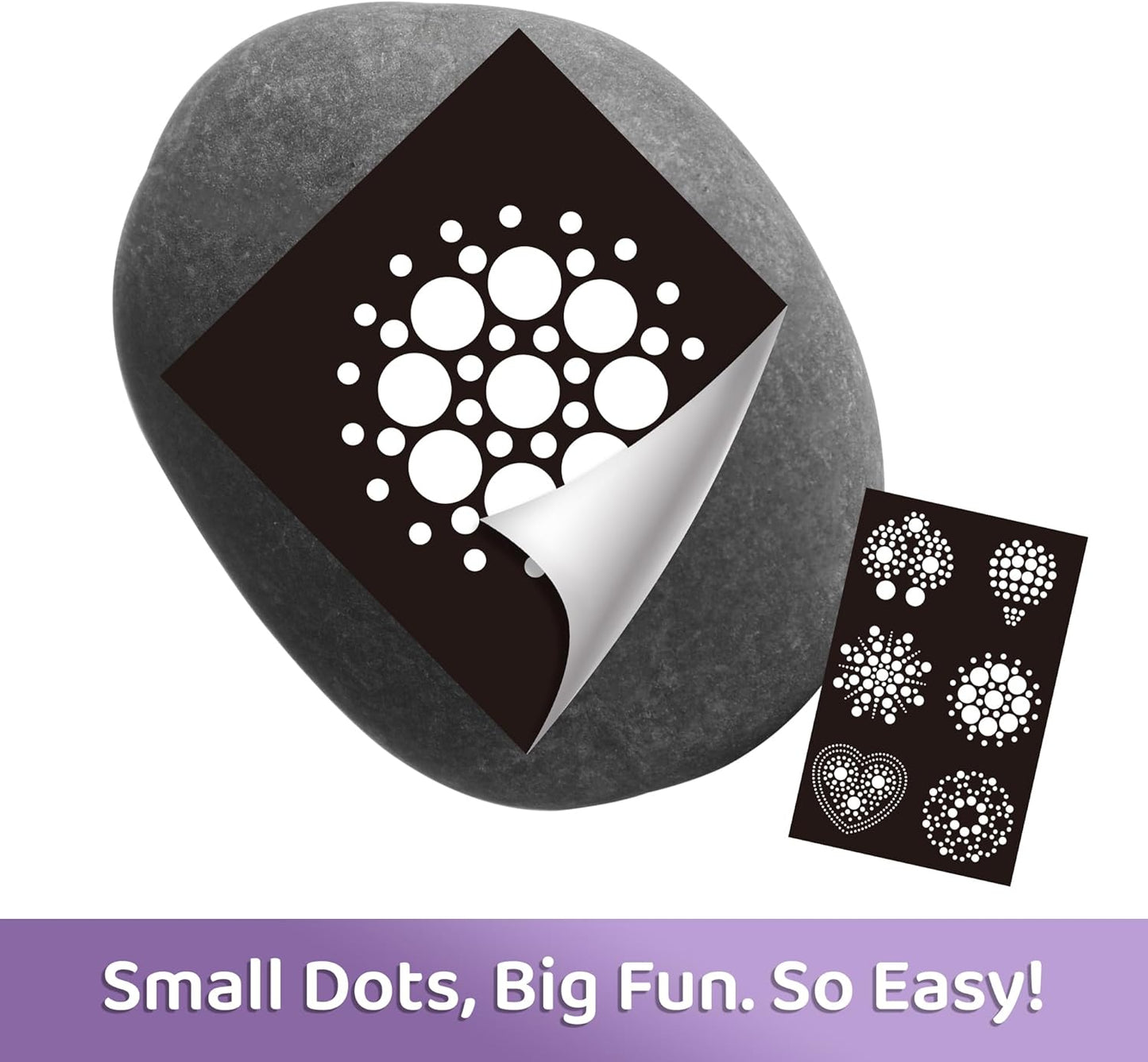 Piano Potato Mandala Rock Painting Kit, Rock Painting Kit for Kids Ages 6-12, Arts & Crafts Party Gifts with All Supplies for Creative Art Toys & Craft Activities