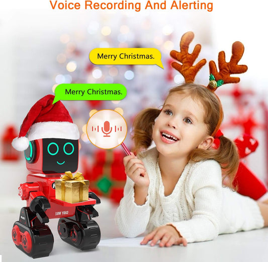 okk Robot Toy for Kids, Smart RC Robots for Kids with Touch and Sound Control Robotics Intelligent Programmable, Robot Toy with Walking Dancing Singing Talking Transfering Items for Boys Girls (White)