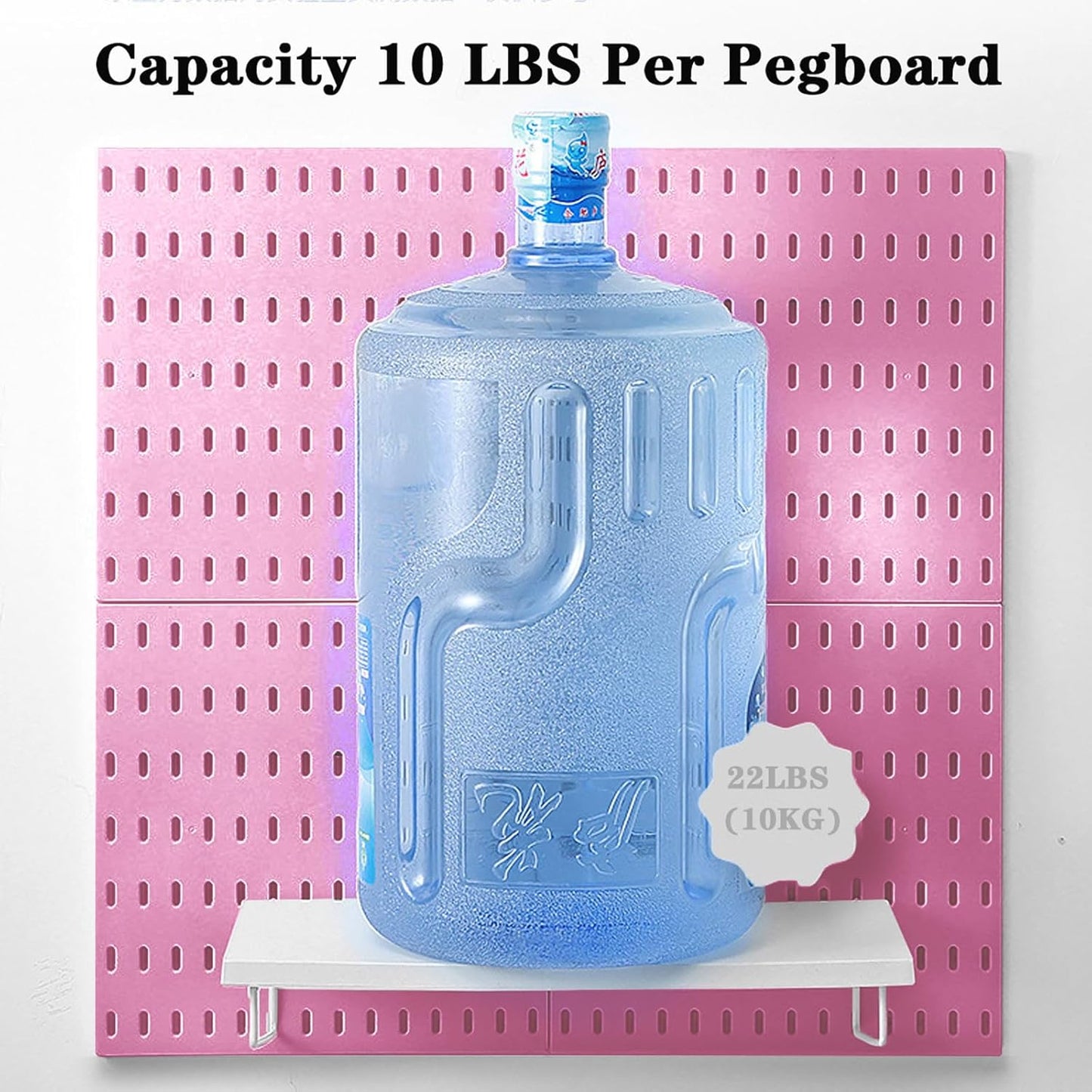 8-Pack 22"x44" Plastic Pegboard Panels Durable Modular Organizer Boards for Wall Storage, Garage, Workshop & Craft Room – Lightweight & Easy to Install