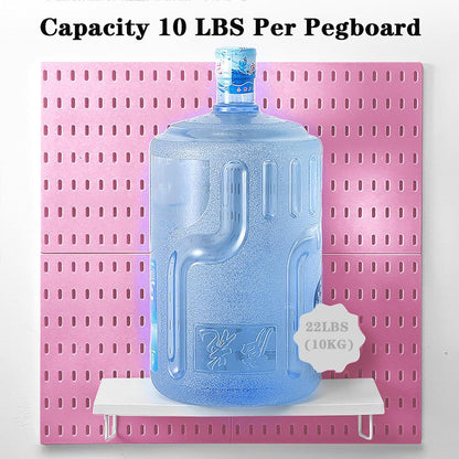 8-Pack 22"x44" Plastic Pegboard Panels Durable Modular Organizer Boards for Wall Storage, Garage, Workshop & Craft Room – Lightweight & Easy to Install