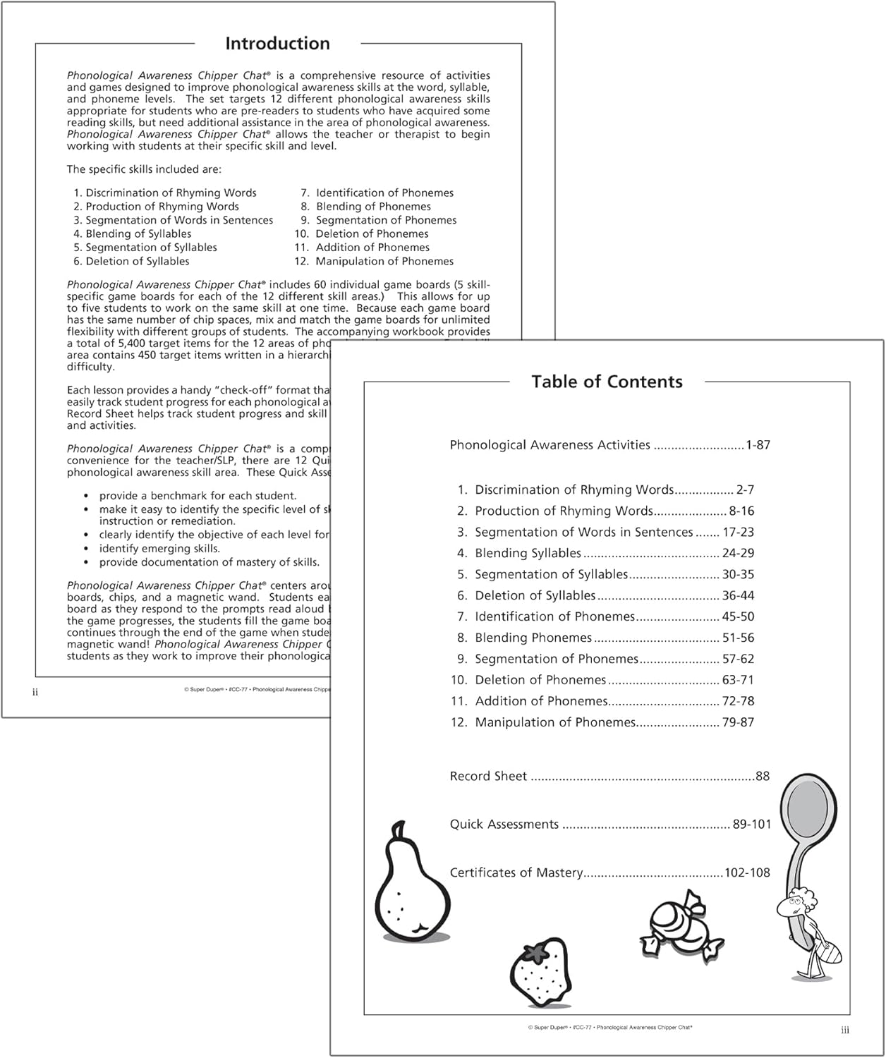 Super Duper Publications | Phonological Awareness Chipper Chat® Magnetic Game | Educational Learning Resource for Children