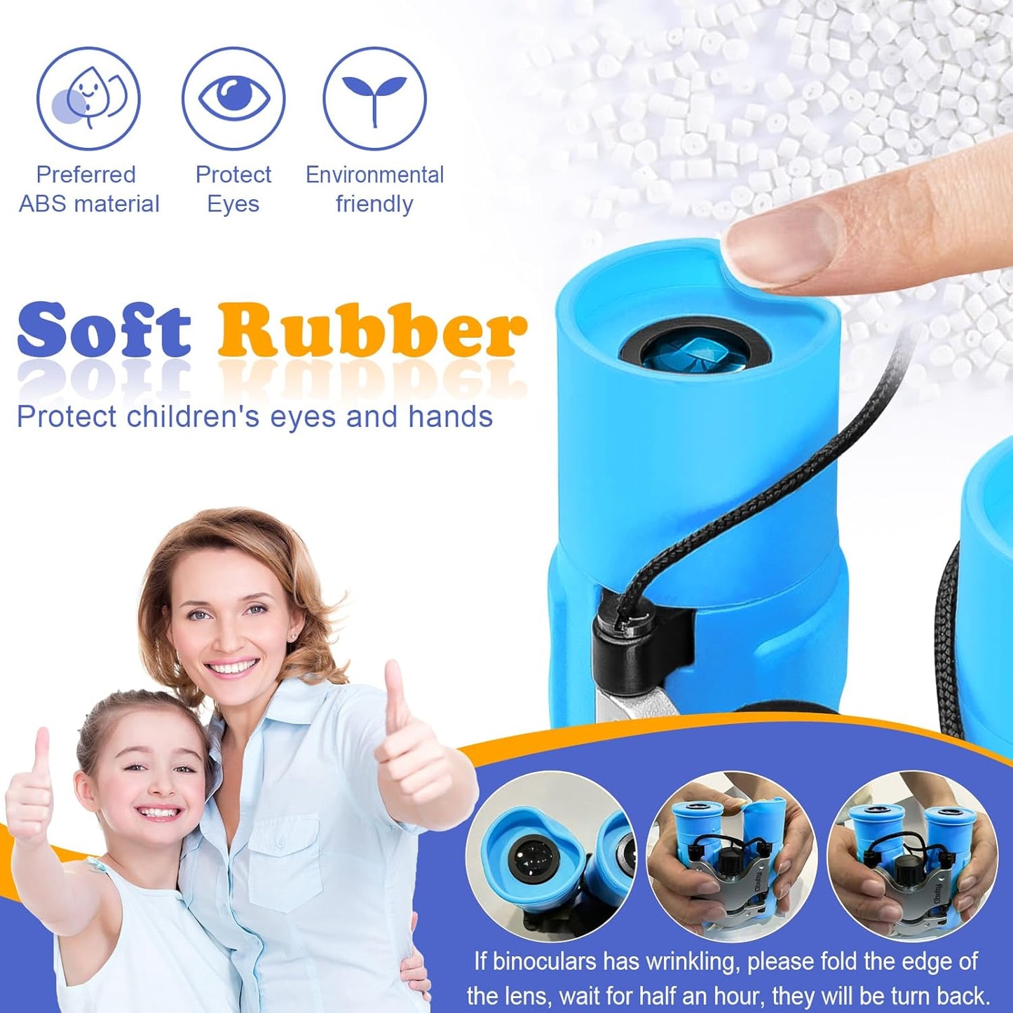 Real Binoculars for Kids Gifts for 3-12 Years Boys Girls 8x21 High-Resolution Optics Compact Toy Binocular for Bird Watching,Travel, Camping