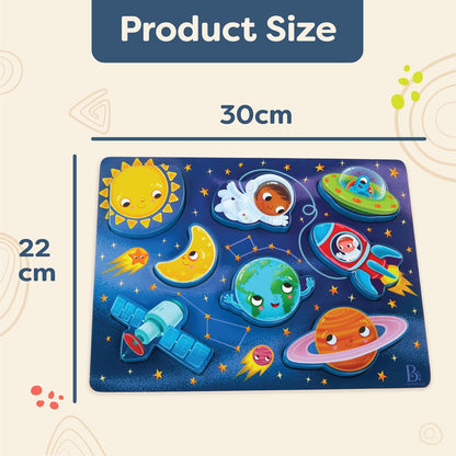 B. toys – Peek & Explore – School BusChunky Puzzle for Toddlers,Educational & Developmental Toys for Kids – 2+ Years