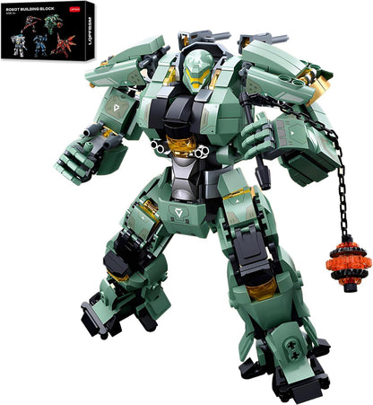 Ice Warrior Mech Building Blocks Sets Transforming Mech Robot Building Kits Mech Action Figures Model Toys Gift for Adults Kids Teens 561 PCS