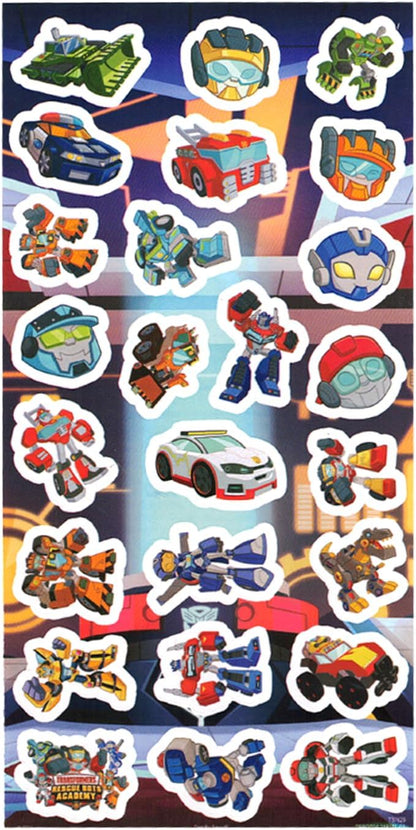 Transformers Floor Puzzle for Kids Set - Bundle with 36 Piece Optimus Prime Floor Puzzle Plus Stickers, More | Transformers Jigsaw Puzzles for Kids Ages 4-8