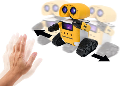 LEXiBOOK Powerman Max - Remote Control Walking Talking Toy Robot STEM Programmable Dances Sings Telling 10,000 Stories 300+ Learning Quiz Shooting Discs and Voice Repeat for Kids 4+ - ROB80EN, White