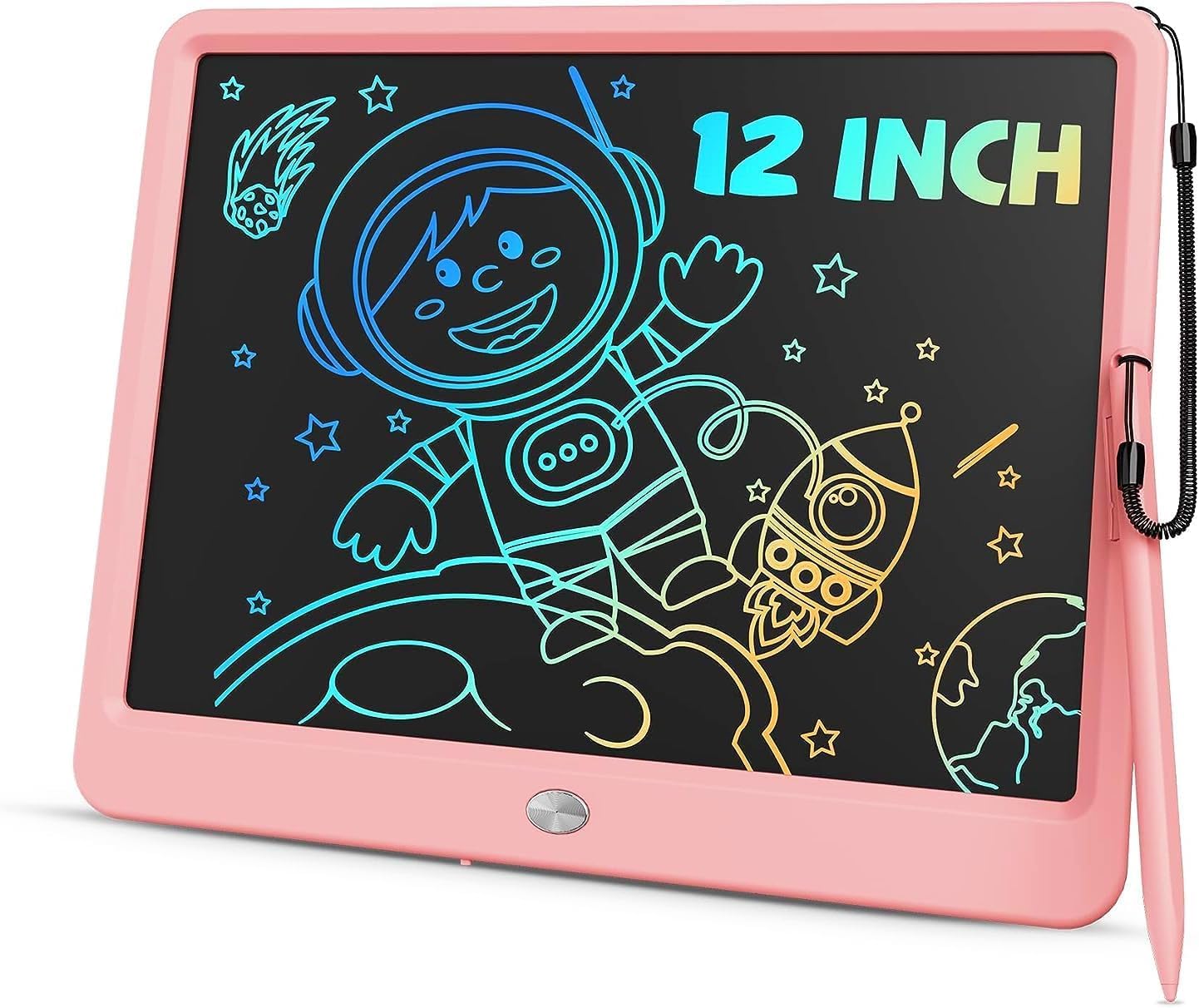 ORSEN LCD Writing Tablet 10 Inch, Colorful Doodle Board Drawing Pad for Kids, Toddler Toys for 3 4 5 6 7 8 Year Old Girls Boys Gifts (Pink)