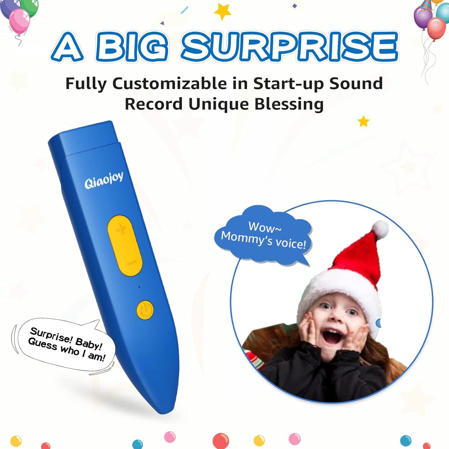 Qiaojoy Bilingual Interactive World Map for Kids Learning and Educational Toys, Talking Electronic Kids World Map i-Poster Geography Games Ages 3 to 12 Years Old, Custom Talking Birthday Gifts Card