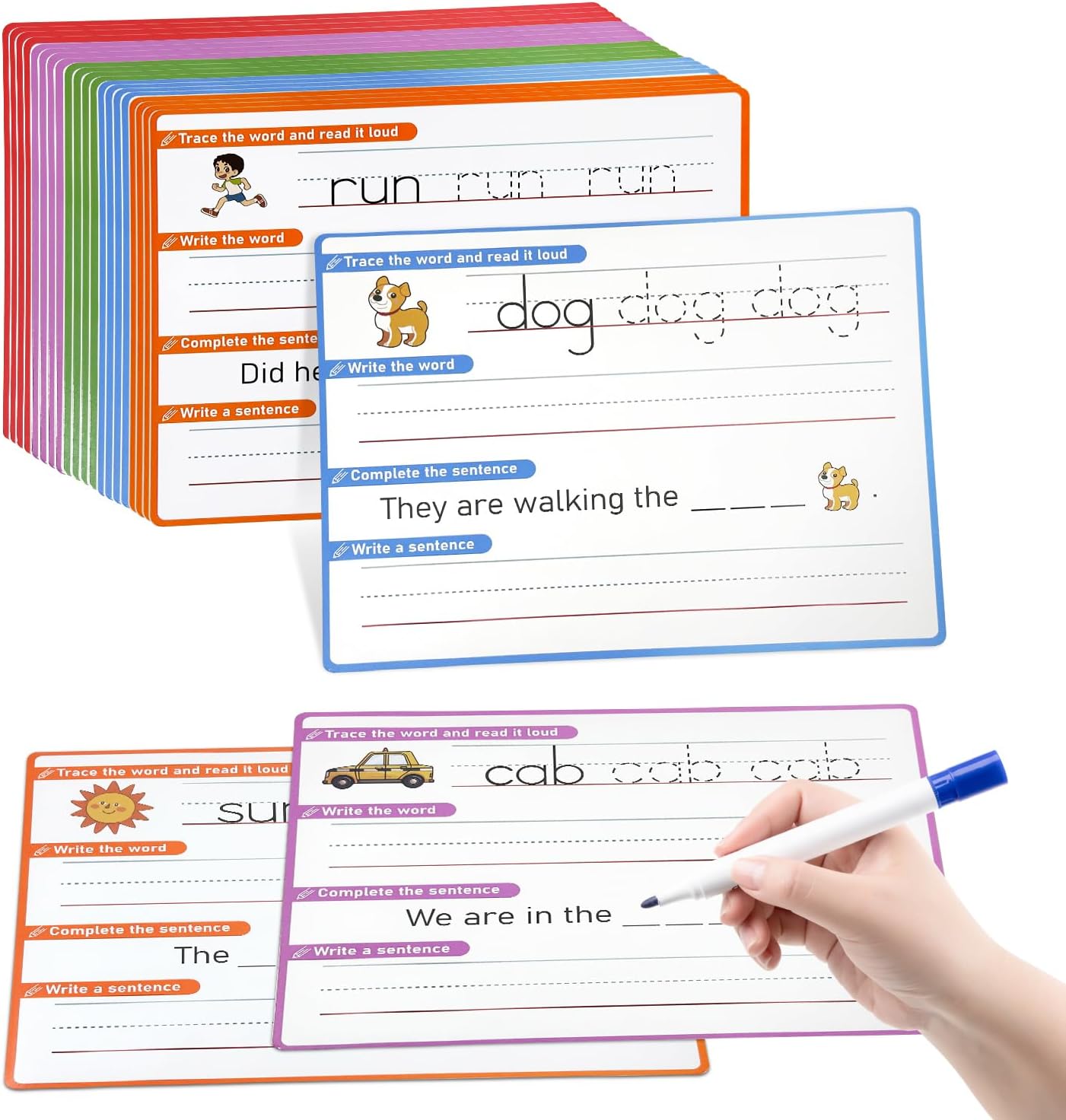 Alphabet & Number Practice Dry Erase Sheets A-Z Letters & Numbers 1-10 | Perfect for Preschool, Homeschool & Kindergarten