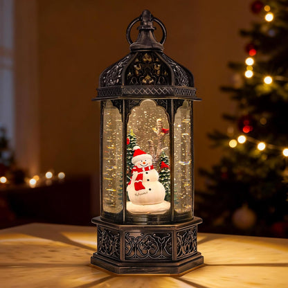 Extra Large Christmas Snow Globes Christmas Lantern, 12.99" Musical Snow Globe with 8 Songs, Santa Snowglobe for Kids Adults, 6H Timer Dual Power, Lighted Christmas Decorations Indoor Gifts