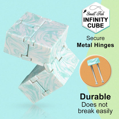 Infinity Cube Sensory Fidget Toy, EDC Fidgeting Game for Kids and Adults, Cool Mini Gadget Best for Calming and Stress Relief and Kill Time, Autism Toys Dementia Gift Stocking Stuffers