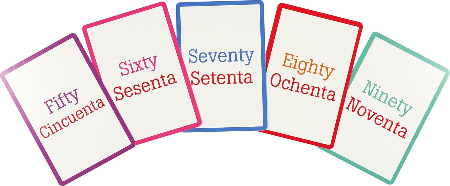 Bilingual Flash Cards - Numbers (English and Spanish Edition)