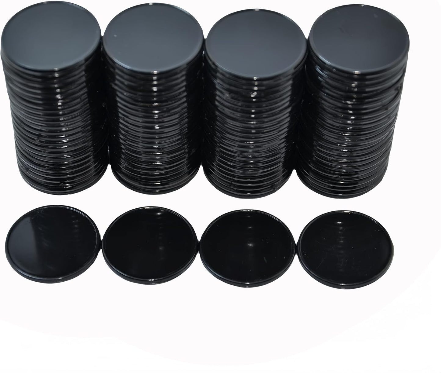 Smartdealspro Set of 100 1 Inch Opaque Plastic Learning Counters Mini Poker Chips Game Tokens with Storage Box (Pink)