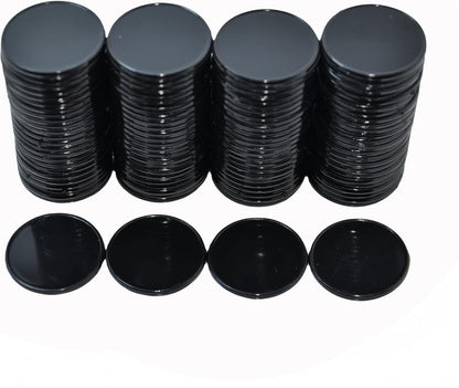 Smartdealspro Set of 100 1 Inch Opaque Plastic Learning Counters Mini Poker Chips Game Tokens with Storage Box (Pink)
