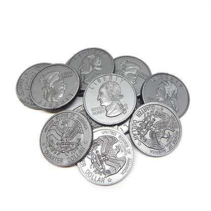 hand2mind Fake Money Coin Classroom Set, Detailed Fake Coins, Prop Money, Toy Money, Play Money for Kids, Realistic Money, Pretend Money for Kids Learning, Play Money Set, Plastic Coins (Set of 768)