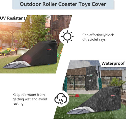Toddler Roller Coaster Cover for Kids Up & Down Roller Coaster ,Waterproof Dust Proof Anti-UV Outdoor Roller Coaster Toys Cover,Cover only