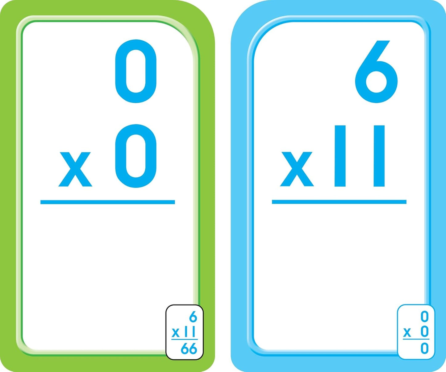 School Zone Spanish Multiplication 0-12 Flash Cards: 56 Cards, 3rd Grade, 4th Grade, Multiplicacion 0-12 Tarjetas Ilustrativas, Math, Bilingual, ESL, Language Immersion (Spanish/English Edition)