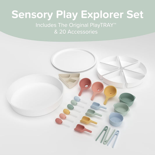 Inspire My Play Starter Bundle - Sensory Bin with Lid and Removable Storage Inserts