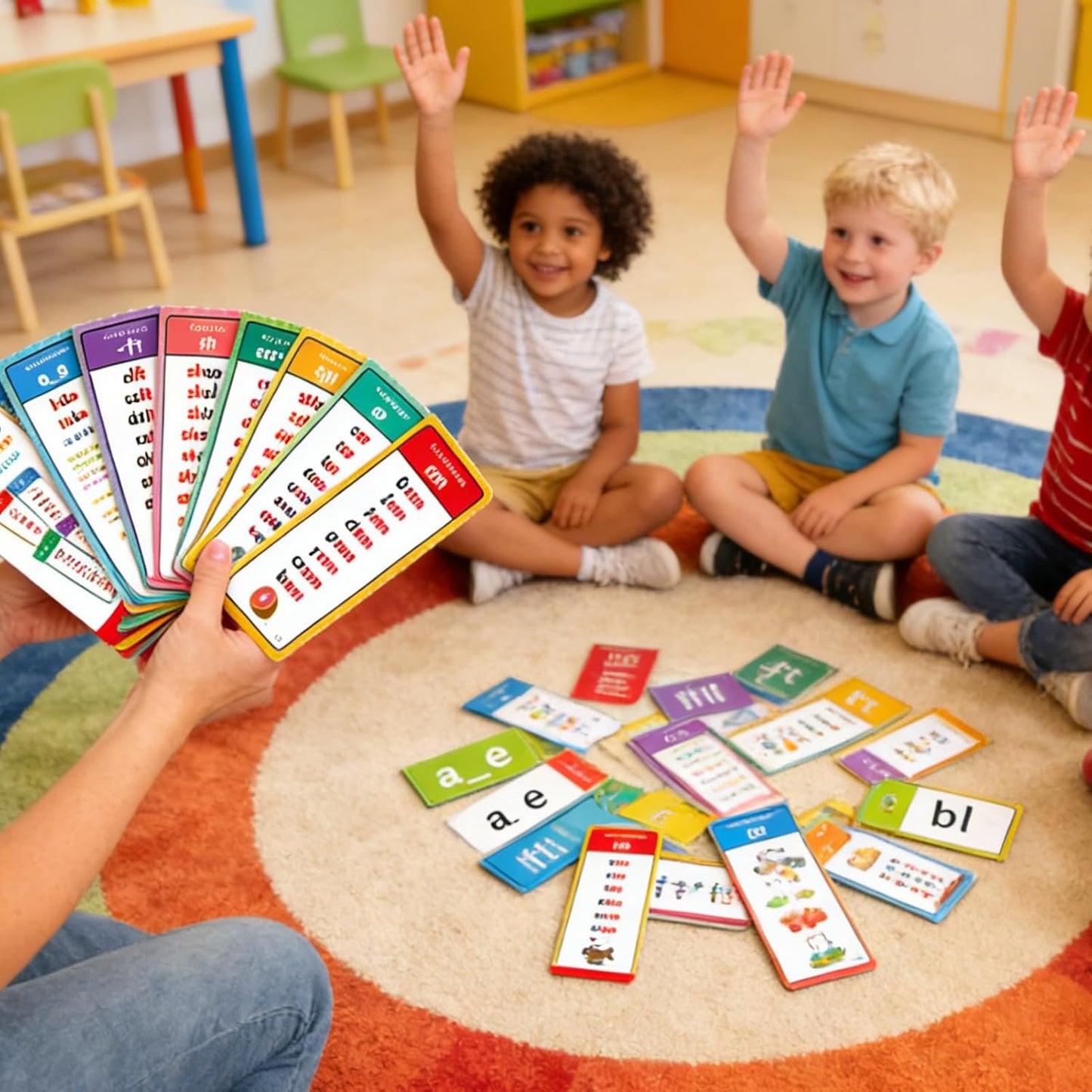 2 Set Phonics Word Cards | Word Family Build Book | Sight Words Flash Card Kindergarten with 117 Sound Groups 900+ Rhyming Words | Alphabet Flash Cards Phonics Games for Learn to Read & Spell