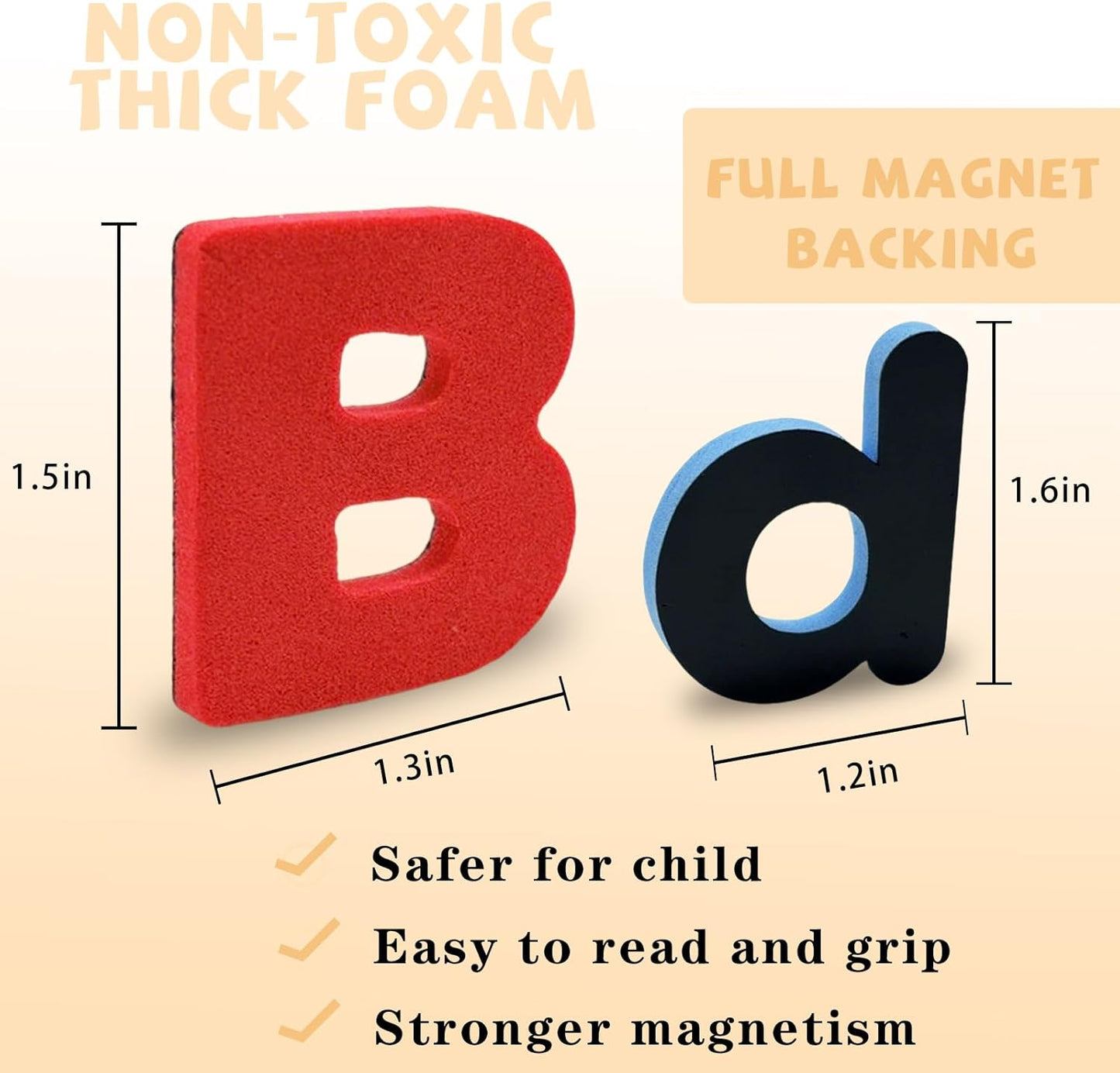 Classroom Magnetic Alphabet Letters,238 Color Lowercase Uppercase Refrigerator Magnets,ABC Double Side Magnetic Letter for Toddler 3+ Preschool Kids Learning Spelling Teachers Whiteboard Fridge