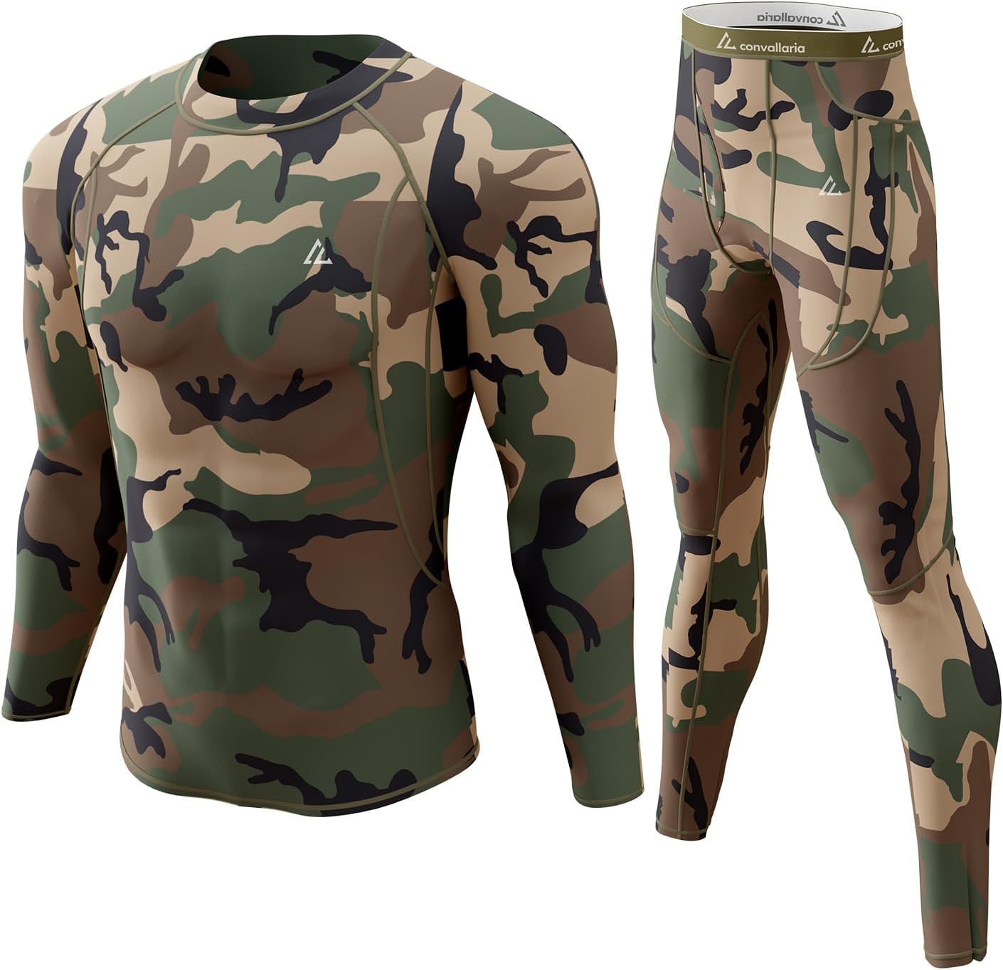 CL convallaria Thermal Underwear Long Johns Set Mens Winter Gift Hunting Gear Sport Base Layer Bottom Top - Colors B