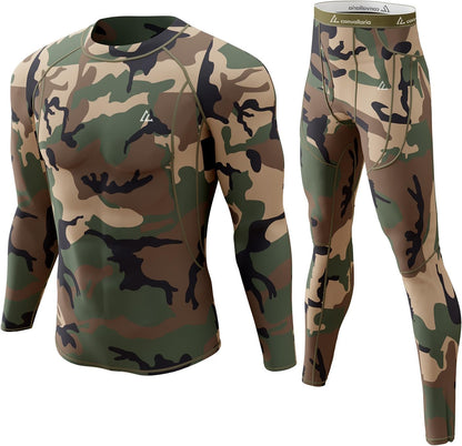 CL convallaria Thermal Underwear Long Johns Set Mens Winter Gift Hunting Gear Sport Base Layer Bottom Top - Colors B