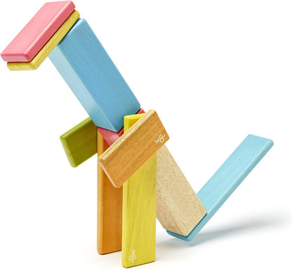14 Piece Tegu Magnetic Wooden Block Set, Blues