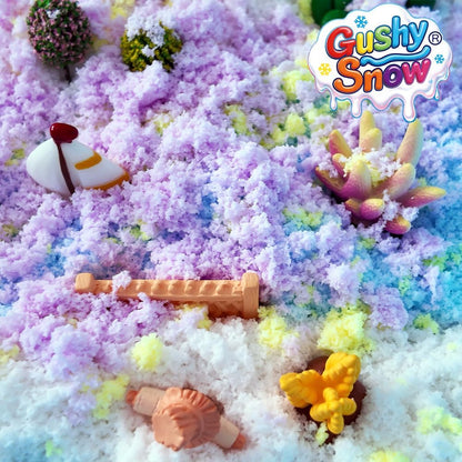 Sensory Bin Filler for Toddlers, Fake Snow Play Sand, Soft Latex Sensory Table Fillers for Classroom Learning, White Sensory Material for Indoor Sensory Play