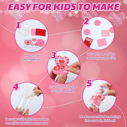 Shappy 12 Sets Christmas Nativity Snow Globe Craft Kits DIY Make Your Own Plastic Glitter Snow Globe Kit for Xmas Gifts Religious Sunday School Home Activities