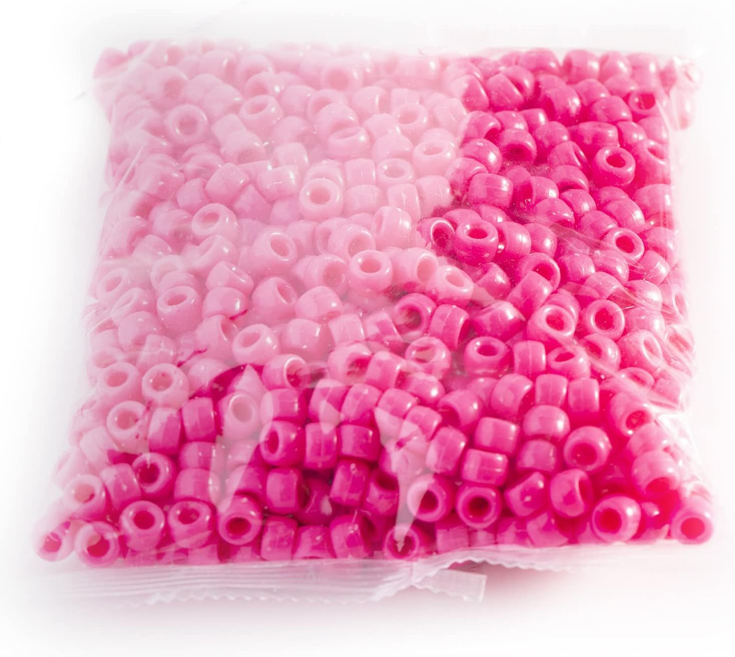 Gxueshan 1000 Pcs Acrylic Black Pony Beads 6x9mm Large Hole Pen Hair Kandi Beads Bulk for Friendship Bracelet Necklace Jewelry Making Earring Braiding Kit