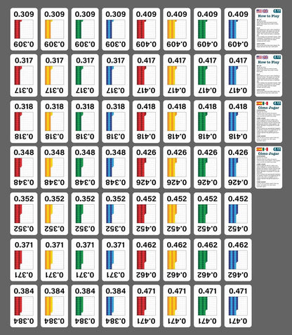Math Magic Decimal War Card Game - Read and Compare Decimal Numbers