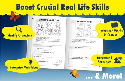 1st Grade Reading Comprehension Kickstart Workbook: 120 Fun Activities to Build Reading Skills & Confidence in Grade 1