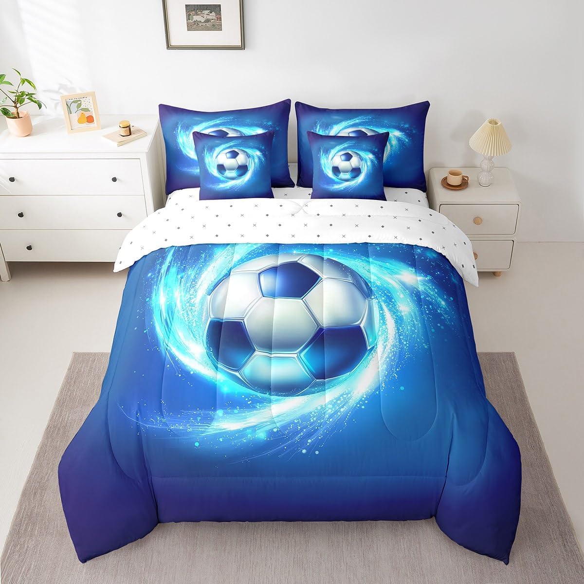 Erosebridal Chemistry Comforter Set with Sheets Full Size Periodic Table of Elements Bed in A Bag 7 Piece Science Chemistry Lovers Bedding Set for Kids Boys Children Bedroom Modern Black Bed Sets