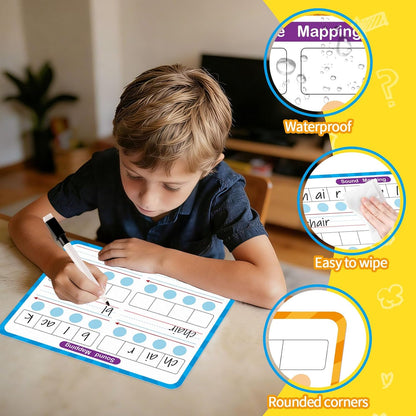 12 Pack Double Sided Value Chart Dry Erase Board,12" x 9" Multiplication Flash Cards,Math Manipulatives Small White Board for Kids,Math Games Chart for Preschool Learning,Homeschool Essentials