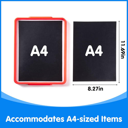 Magnetic Tray – Magnetic Whiteboard for Kids with Dry Erase Surface, Stackable Magnetic Dry Erase Activity Tray（Cyan）
