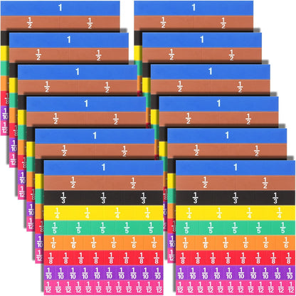 Sayglossy 10 Sets Fraction Set for Math Classroom Fractions Manipulatives Math Manipulatives for Home School Supplies (Circles)