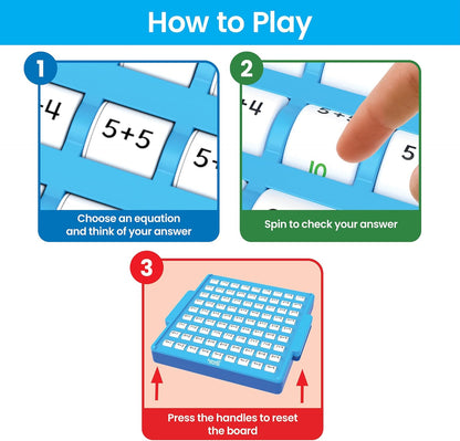 hand2mind Addition Practice Board, Math Facts Games, Number Games, Math Manipulatives Kindergarten, Educational Toys, Kids Learning Toys, Math Centers for Classroom, Preschool Learning Activities