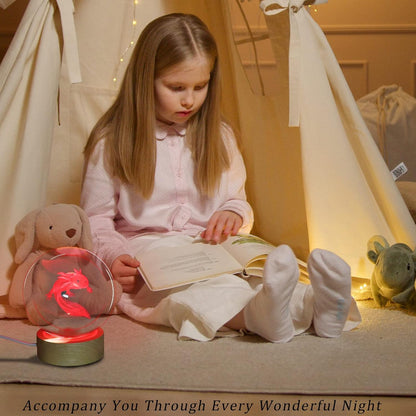 3D Solar System Crystal Ball Night Light with 16 Color LED Wooden Base, Upgraded 3.15 Inch Galaxy Planets Glass Ball Lamps with Remote for Birthday Christmas, Astronomy Space Gifts for Boys Girls