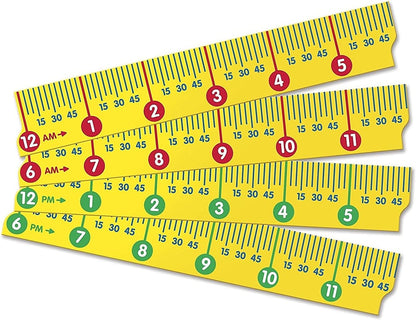 Learning Resources Magnetic Elapsed Time Set, Telling Time, Clock for Kids, Classroom Supplies, Set of 2