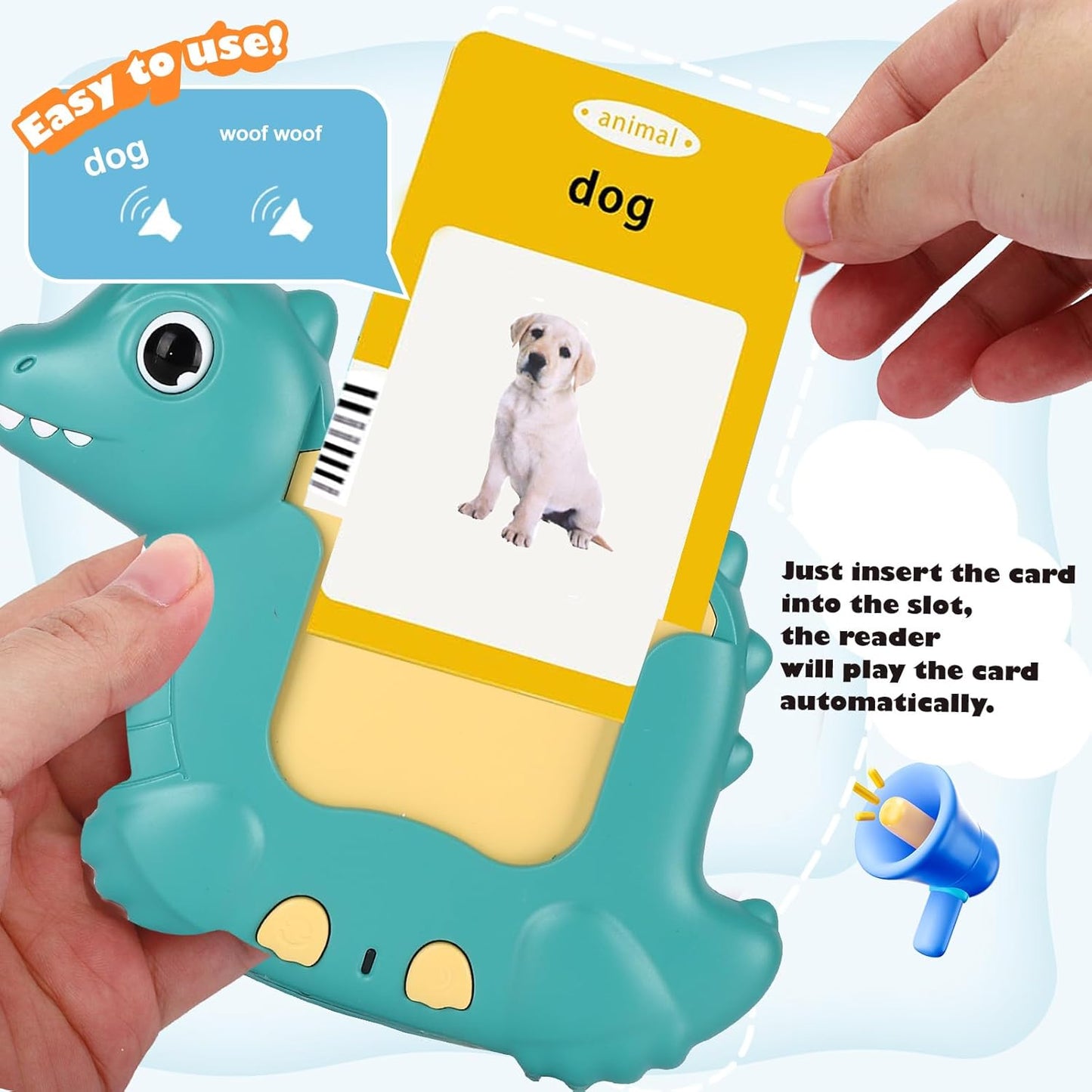 Talking Flash Cards for Toddlers 2-8,Montessori Toys for Autism,107 Sight Words,Alphabet CVC Learning Toy,Speak and Spell Phonics Games for Kindergarten,Educational Birthday Gift for Kids