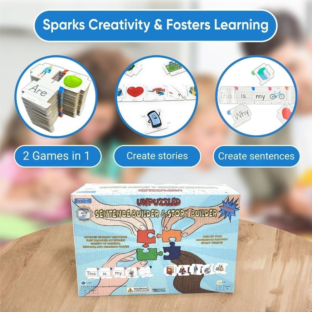 Thought-Spot Sequencing Daily Routine Cards for Speech Social Cognitive and Emotional Development and Sentence and Story Building 2 in 1 Game