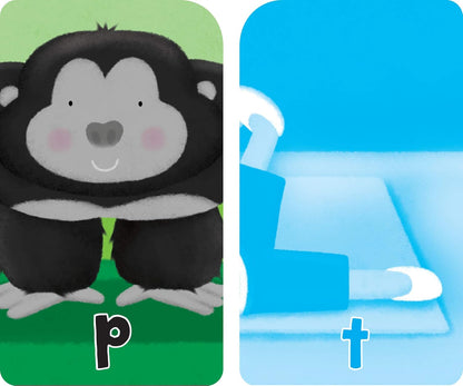 School Zone Get Ready Game Cards Three-Letter Words & Slapjack Farm 2-Pack: 108 Flash Cards, Preschool, Kindergarten, Spelling, Farm Animals, Word-Picture Association, Matching, Ages 4+