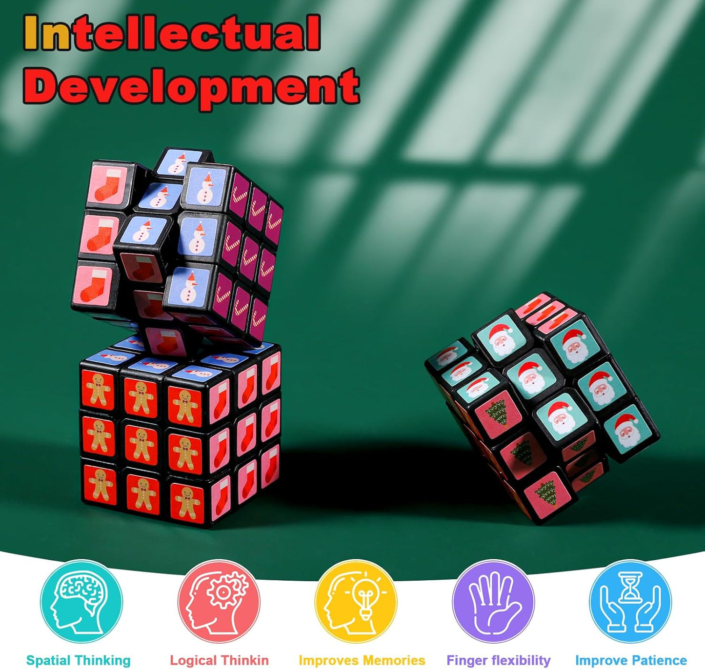 48 Pack Mini Cube Bulk, 1.18 Inch 3x3x3 Small Puzzle Cubes Set, Birthday Party Favors, Classroom Rewards Prizes, Stocking Stuffers, Easter Basket Fillers for Kids