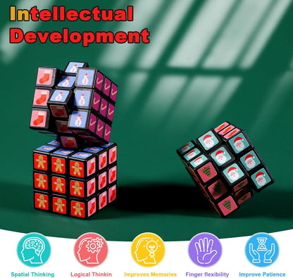 48 Pack Mini Cube Bulk, 1.18 Inch 3x3x3 Small Puzzle Cubes Set, Birthday Party Favors, Classroom Rewards Prizes, Stocking Stuffers, Easter Basket Fillers for Kids