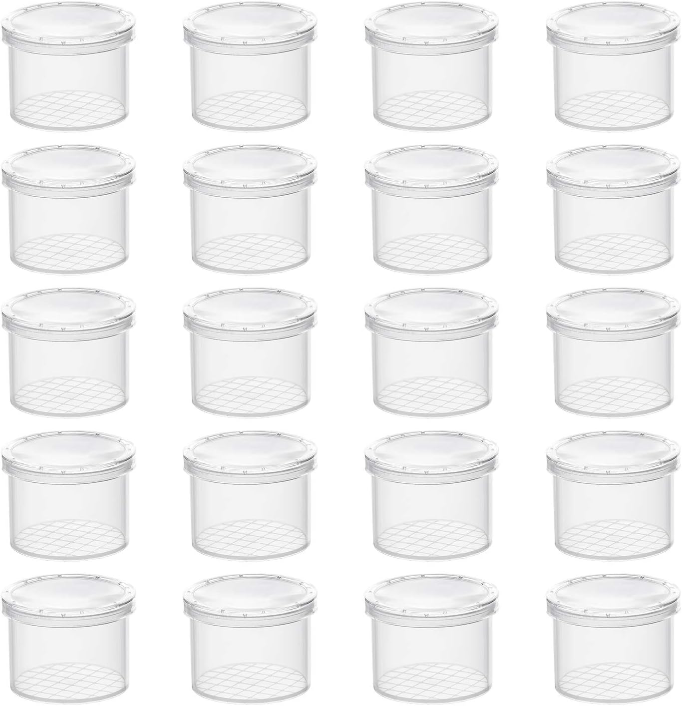 Coopay 20 Pcs Bug Jars Critter Insect Cage Magnifying Insect Box Bug Magnifier Container Catcher Cage, Science Nature Exploration Tools