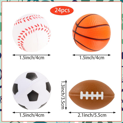 Hooqict Globe Stress Balls 25 Pack Mini Earth Ball Globe Party Favors Small Foam Squeeze Stress Ball for Kids Adults Stress Relief Toy Party Bag Gift Fillers Birthday Favors Classroom Prize