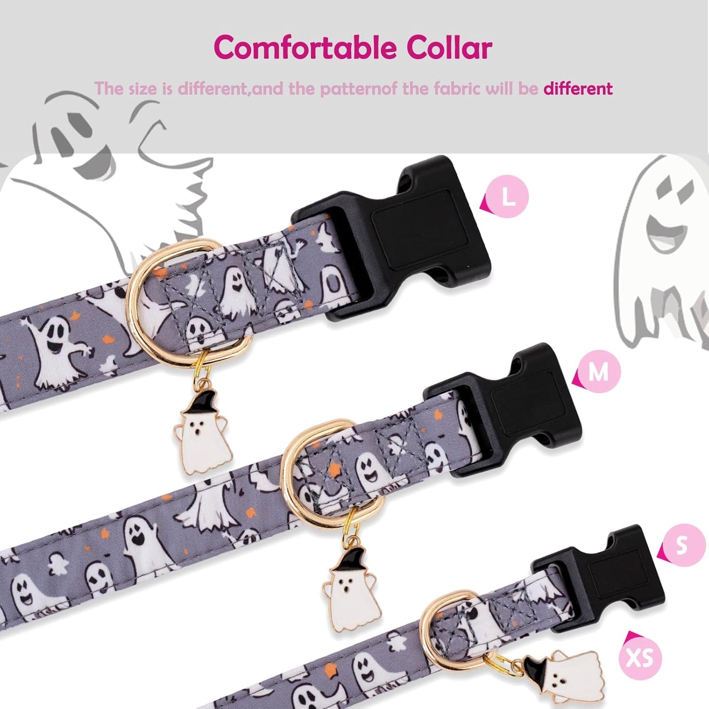 Faygarsle Dog Collar for Small Medium Large Dogs Colorful Puppy Collars for Female Dogs Toy Building Blocks Patterned Pet Collars for Summer Spring Wedding Puppy Girl Dog Collar M