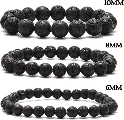 NCB 100pcs Original Natural Stone Beads Gemstone Round Loose Beads 6mm 8mm 10mm (Blue Aventurine, 6mm 100Beads) - Colors A